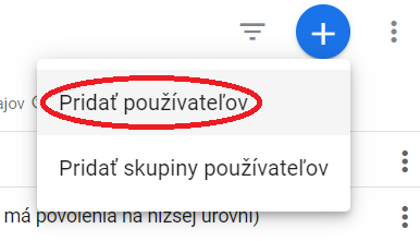 Přidání nových uživatelů Google Analytics