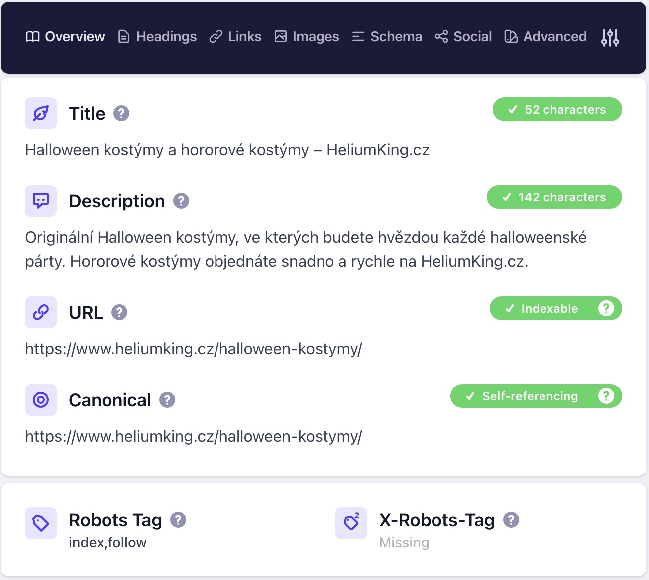 Ukázka práce na e-shopu HeliumKing.cz